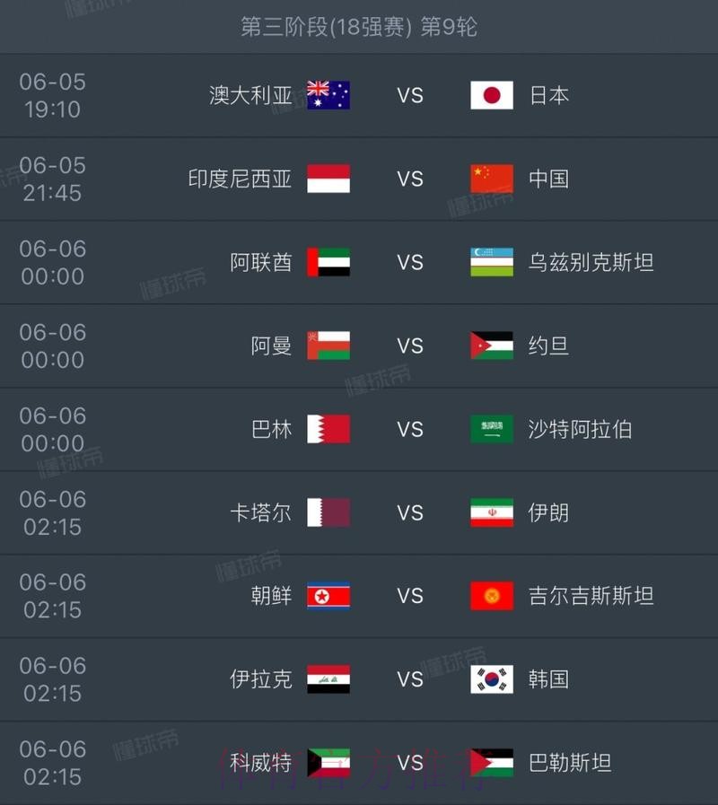 世界杯每日赛程哪里看